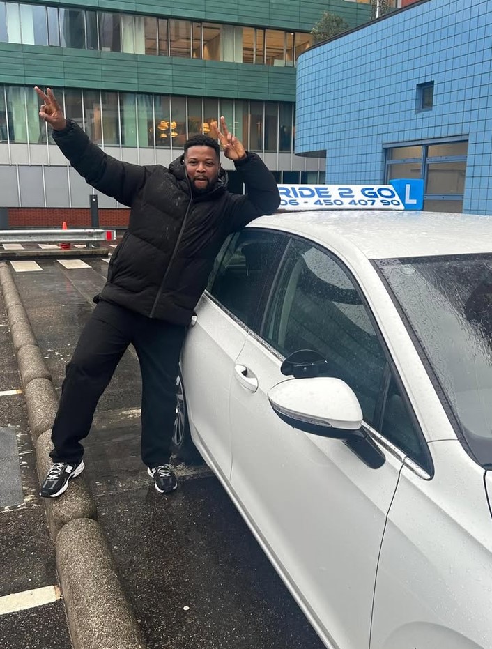Geslaagde leerling bij Rijschool Ride2Go